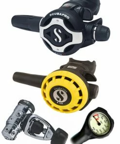 Scubapro Regulator Set: MK19 Evo (DIN Or Yoke) / S620 Ti / Octopus & Free Termo Gauge Regulator Sets 12 Scubapro Regulator Set: MK19 Evo (DIN Or Yoke) / S620 Ti / Octopus & Free Termo Gauge Regulator Sets