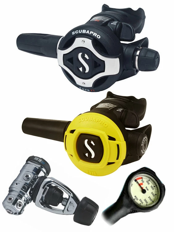 Scubapro Regulator Set: MK19 Evo (DIN Or Yoke) / S620 Ti / Octopus & Free Termo Gauge Regulator Sets 7 Scubapro Regulator Set: MK19 Evo (DIN Or Yoke) / S620 Ti / Octopus & Free Termo Gauge Regulator Sets