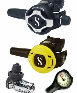 Scubapro Regulator Set: MK25 Evo (DIN Or Yoke) / S620 Ti / Octopus & Free Termo Gauge Regulator Sets