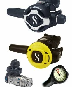 Scubapro Regulator Set: MK25 Evo Titanium (DIN Or Yoke) / S620 X-Titanium / Octopus & Free Termo Gauge 15 Scubapro Regulator Set: MK25 Evo Titanium (DIN Or Yoke) / S620 X-Titanium / Octopus & Free Termo Gauge
