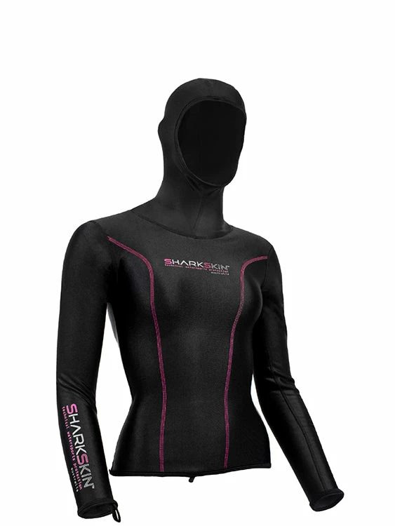Sharkskin Chillproof Hooded Long Sleeve - Womens Vests & Undersuits 3 Sharkskin Chillproof Hooded Long Sleeve - Womens Vests & Undersuits