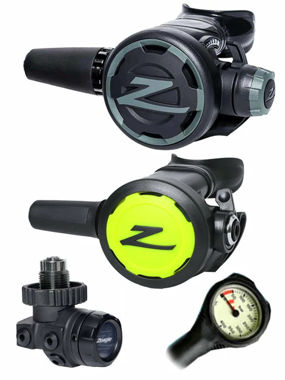 Zeagle F8 Regulator Set (DIN Or Yoke) & Free Termo Gauge Regulator Sets 4 Zeagle F8 Regulator Set (DIN Or Yoke) & Free Termo Gauge Regulator Sets
