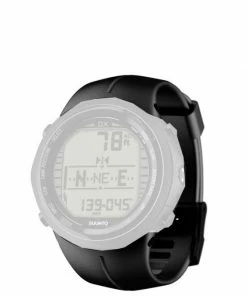 Suunto DX / D9tx Black Elastomer Strap Kit Parts